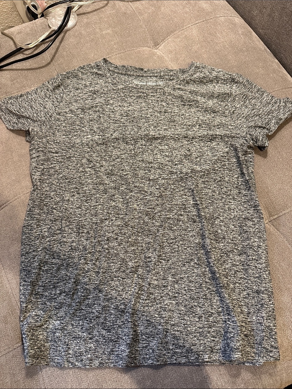 Outdoor Voices Heather Grey Short Sleeve Tee